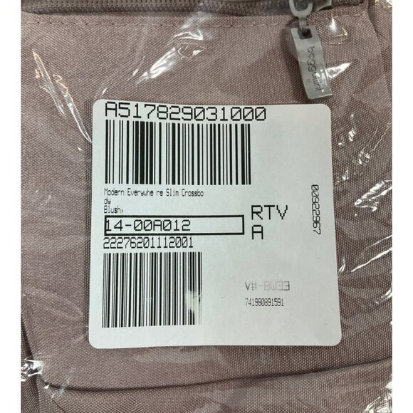 Baggallini Modern Everywhere Slim Crossbody Bag - Blush - Picture 2 of 6